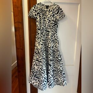 Cynthia Rowley Blue and White Patterned Dress